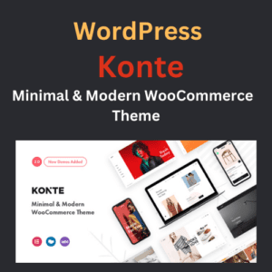 WordPress Konte Minimal & Modern WooCommerce Theme